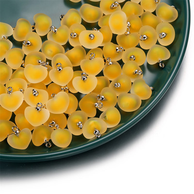 10 kom/lot Višebojni privjesci u obliku srca od smole za ručno izrađene narukvice, naušnice, ogrlice, privjeske, pribor za izradu nakita „uradi sam“