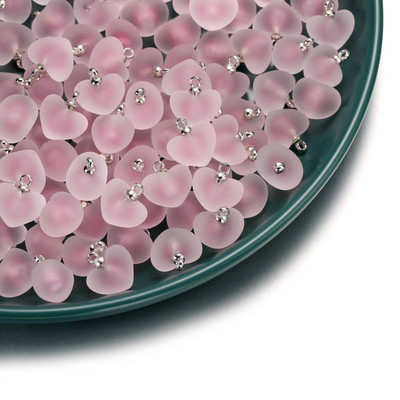 10 kom/lot Višebojni privjesci u obliku srca od smole za ručno izrađene narukvice, naušnice, ogrlice, privjeske, pribor za izradu nakita „uradi sam“