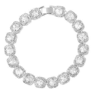 Hip Hop Bling Pink Crystal Link bokalánc Női 13mm Szélesség Négyzet Lánc Iced Out Tenisz lánc Láblánc Új Ékszer Ajándék