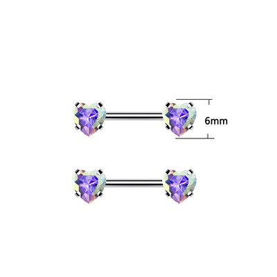 CZ Gem Inel pentru mamelon cu mreană fără fir AB&Clear Crystal Inel pentru mamelon Press Fit Shield pentru mamelon Piercing fără fir Bijuterii pentru corp