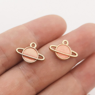 20 komada 16*12 mm Mini Emajl Saturn privjesci dvostrani planet privjesci za DIY modni nakit Naušnice Dodaci za izradu ogrlica