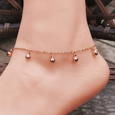 SINLEERY Narukvice od nehrđajućeg čelika Flower Bells Drop Rose Gold Color nakit za plažu accessoire plage femme ljetni nakit ZD1 SSK