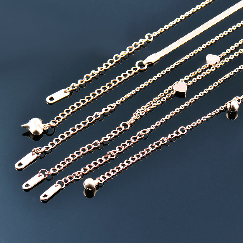 SINLEERY Narukvice od nehrđajućeg čelika Flower Bells Drop Rose Gold Color nakit za plažu accessoire plage femme ljetni nakit ZD1 SSK