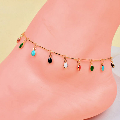 SINLEERY boho Gold Colour Star Evil Eye narukvice za žene šareni ljetni dodaci za plažu bižuterija Barefoot nakit ZD1 SSK