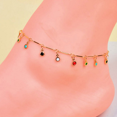SINLEERY boho Gold Colour Star Evil Eye narukvice za žene šareni ljetni dodaci za plažu bižuterija Barefoot nakit ZD1 SSK
