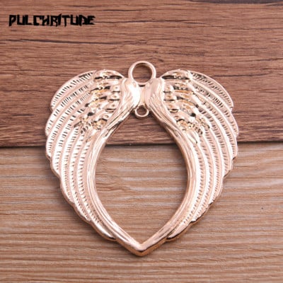 5 buc/lot 65*69mm 5 culori vintage aripi de înger breloc metal aripi mari de înger breloc pandantiv pentru realizarea de bijuterii