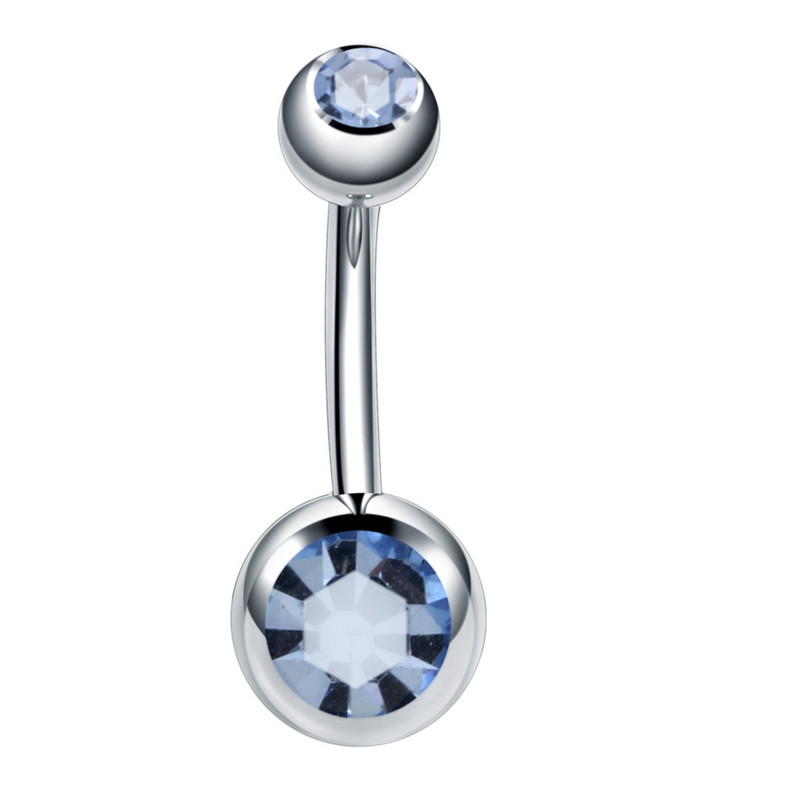 10 buc/lot Piercing pentru buric din oțel inoxidabil Inele pentru buric cu strasuri Ombligo Ball Piercing pentru buric Nombril Bijuterii sexy pentru corp