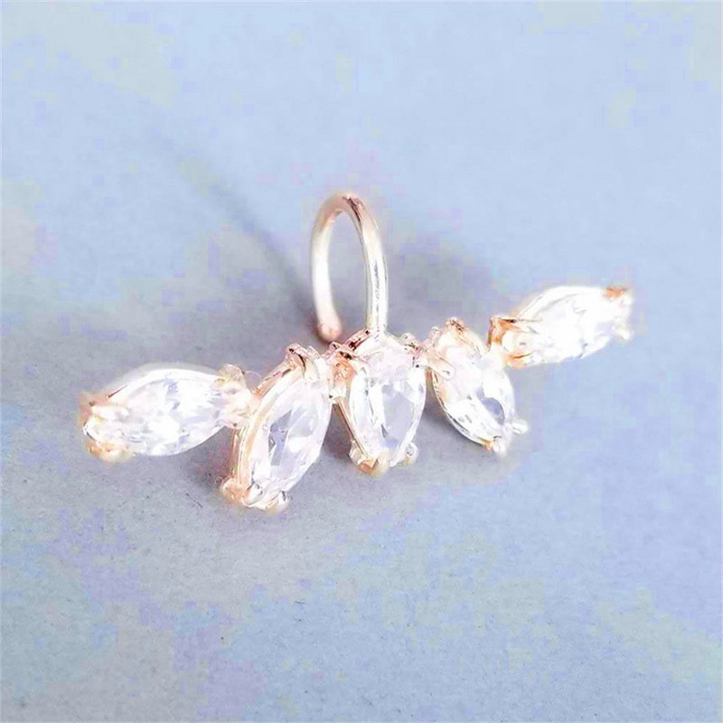 Culoare zirconiu argintiu fals piercing labret inel pentru buze fals inel non-piercing buze manșetă non-piercing bijuterii