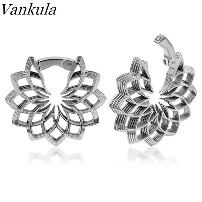 Vankula 2pc Vintage Folower Ear Weight Tribal Antique Plug Ear Stretcher Expander Gauge Gauge Gauge Body Piercing Nakit
