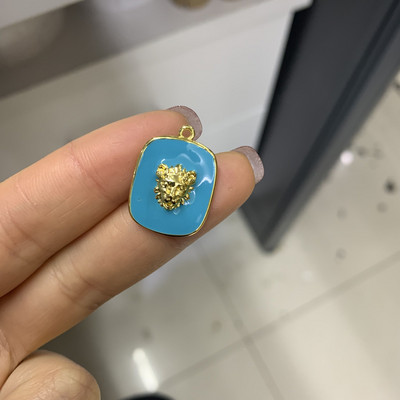 ZHUKOU 16x21mm nježni mjedeni životinjski privjesak za žene ručno izrađena DIY ogrlica naušnice narukvica nakit dodaci model: VD639