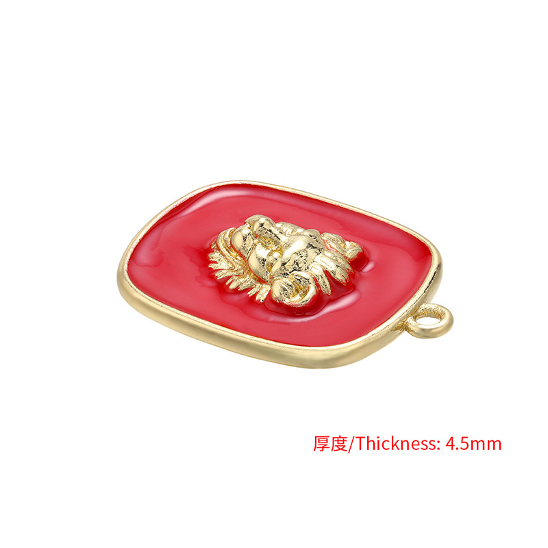 ZHUKOU 16x21mm nježni mjedeni životinjski privjesak za žene ručno izrađena DIY ogrlica naušnice narukvica nakit dodaci model: VD639