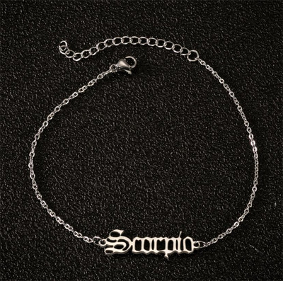 Gležnjevi sa šarmom od nehrđajućeg čelika od nehrđajućeg čelika, gležnjevi za žene, lanac za noge, rođendanski nakit, darovi, 1 komad