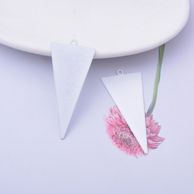 6 komada mjedenih crnih crvenih trokutastih privjesaka, veliki privjesak, DIY izrada naušnica, nakita