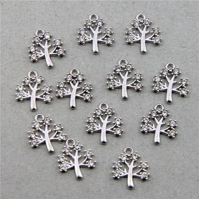 10 buc. 13*9mm metal din aliaj de zinc MINI strasuri incrustate pentagramă stea Charms pentru bijuterii Accesorii de bijuterii