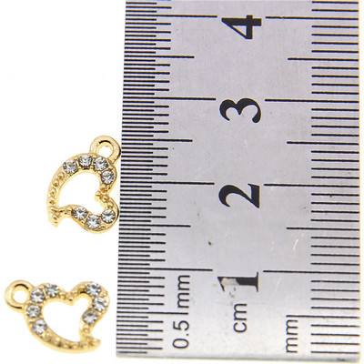 10 buc. 13*9mm metal din aliaj de zinc MINI strasuri incrustate pentagramă stea Charms pentru bijuterii Accesorii de bijuterii