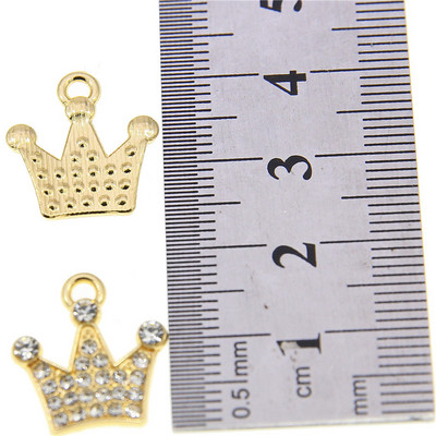 10 buc. 13*9mm metal din aliaj de zinc MINI strasuri incrustate pentagramă stea Charms pentru bijuterii Accesorii de bijuterii
