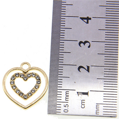 10 buc. 13*9mm metal din aliaj de zinc MINI strasuri incrustate pentagramă stea Charms pentru bijuterii Accesorii de bijuterii