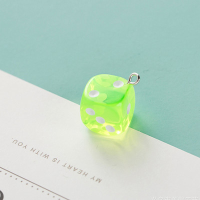 10 kom 14 mm prozirne privjeske s kockicama Minijaturne figurice od smole Privjesci za uši Privjesak za naušnice Izrada nakita Diy dodaci