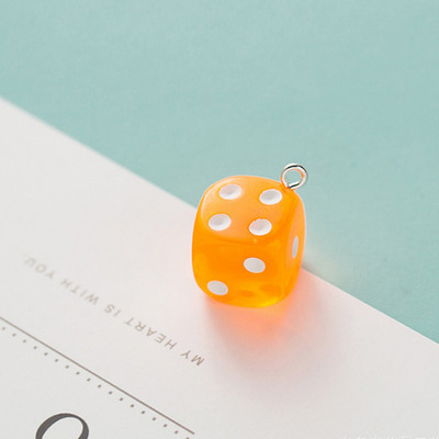 10 kom 14 mm prozirne privjeske s kockicama Minijaturne figurice od smole Privjesci za uši Privjesak za naušnice Izrada nakita Diy dodaci