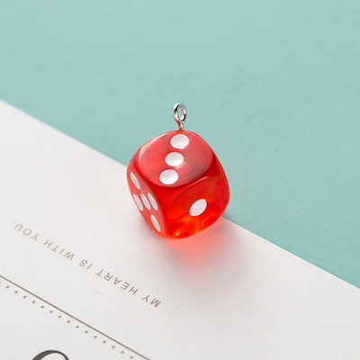 10 kom 14 mm prozirne privjeske s kockicama Minijaturne figurice od smole Privjesci za uši Privjesak za naušnice Izrada nakita Diy dodaci