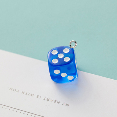 10 kom 14 mm prozirne privjeske s kockicama Minijaturne figurice od smole Privjesci za uši Privjesak za naušnice Izrada nakita Diy dodaci