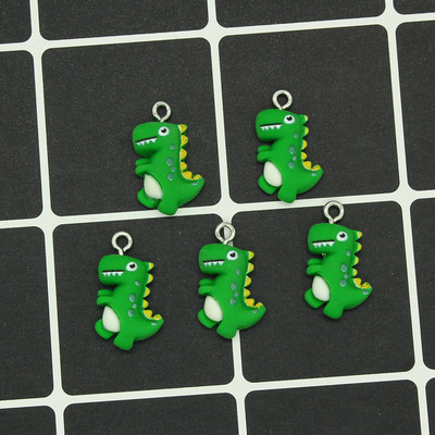 10 komada miješanih crtanih životinja Kawaii smola Dinosaur privjesci za naušnice, narukvice, lančići za telefon, privjesak, dodatak Diy Slatka izrada nakita