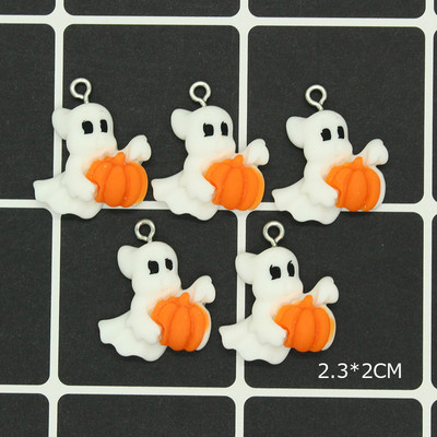 10 buc/lot drăguț dovleac de Halloween lanternă fantomă pisică rășină brelocuri bricolaj pandantiv pentru cercei brățară breloc Conectare bijuterii face