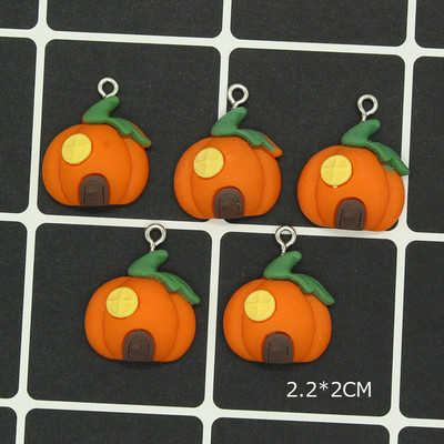 10 buc/lot drăguț dovleac de Halloween lanternă fantomă pisică rășină brelocuri bricolaj pandantiv pentru cercei brățară breloc Conectare bijuterii face