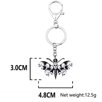 NEWEI Halloween Acrylic Horror Skull Skeleton Butterfly Earrings Charm Trendy Big Drop Dangle Δώρα Κοσμήματα για γυναίκες κορίτσια Έφηβοι