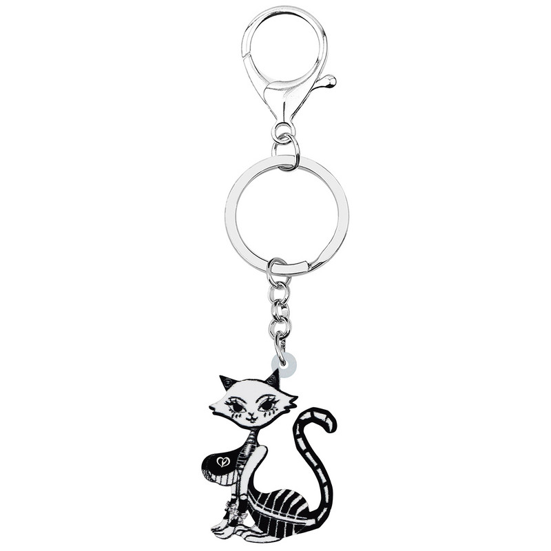 NEWEI Cercei de Halloween acrilic elegant cu craniu schelet pisică la modă Big Drop, cadouri, bijuterii pentru femei, fete, adolescenți