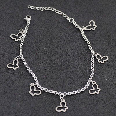 Allergiamentes rozsdamentes acél boka karkötő nőknek Star Fish Shell Charm karkötő lábon Lányok lábláncok Bokalánc ékszerek Új