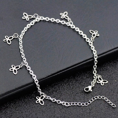 Allergiamentes rozsdamentes acél boka karkötő nőknek Star Fish Shell Charm karkötő lábon Lányok lábláncok Bokalánc ékszerek Új