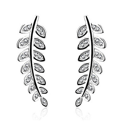 2 bucăți de înaltă calitate 7 cristale urechi manșete urechi piercing culoare albastră zirconiu cubic ureche crawlers pentru femei piercing Oreja cercel