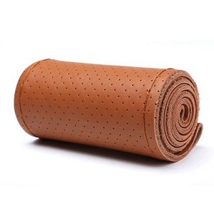 Autó kormánykerék burkolata csúszásmentes puha műbőr 38 cm tűkkel és fonalfonattal a kormánykerék autós tartozékai