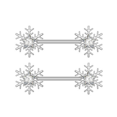 2 buc. șarpe iepure inimă piercing mamelon femei inele mamelon capac barbell scut sân cristal oțel 14G piercing corp bijuterii