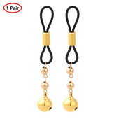Cleme de metal pentru mamelon cu clopoțel cu lanț Flirt Teasing Sex Flirt Bondage Bijuterii pentru corp Bijuterii non-piercing Sclave Bds&m Jucării exotice