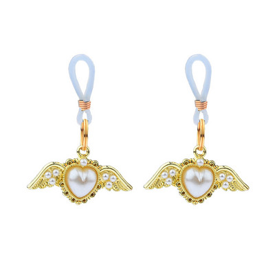 Cleme de metal pentru mamelon cu clopoțel cu lanț Flirt Teasing Sex Flirt Bondage Bijuterii pentru corp Bijuterii non-piercing Sclave Bds&m Jucării exotice