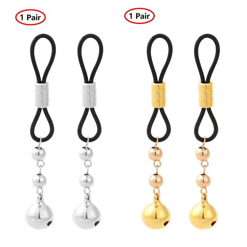 Cleme de metal pentru mamelon cu clopoțel cu lanț Flirt Teasing Sex Flirt Bondage Bijuterii pentru corp Bijuterii non-piercing Sclave Bds&m Jucării exotice