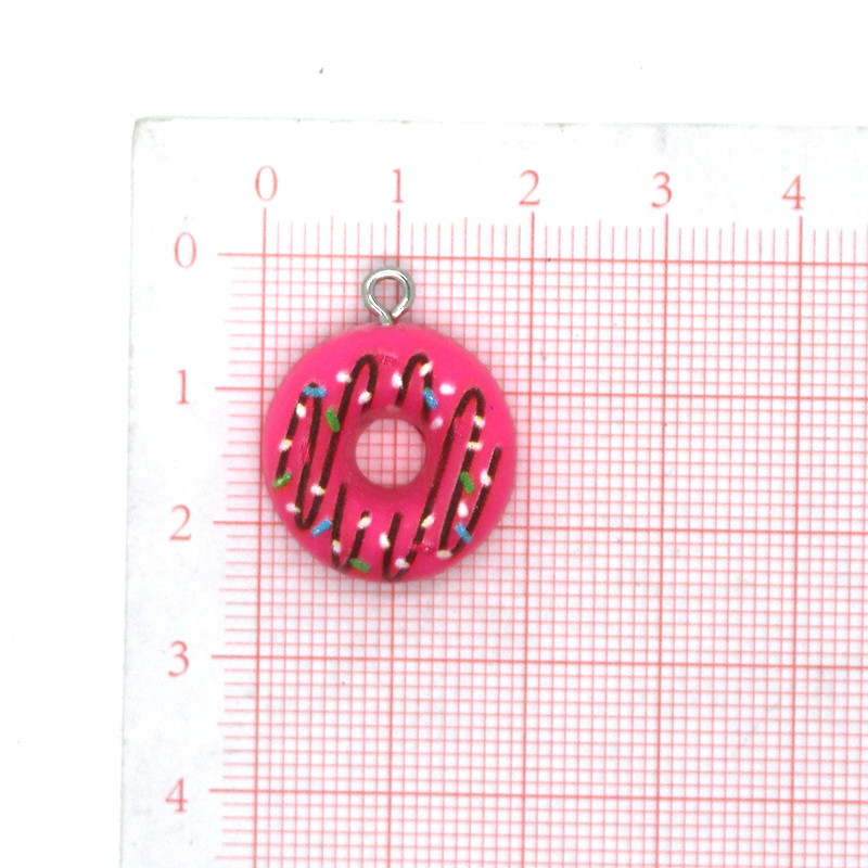 Se amestecă 10 buc/pachet drăguț cremă gogoși rășină brelocuri amuzante mini pandantive alimentare pentru cercei brățară breloc bijuterii face bricolaj