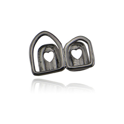 Hip Hop Gold Teeth Grillz Hollow Open Dublu Argintiu Tooth Caps Gratare false pentru dinti Rapper Bijuterii Cosplay Party