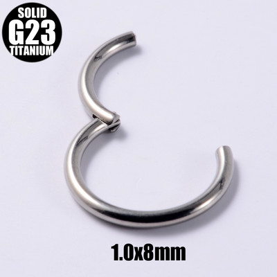 2 vnt. G23 titano vyrių segmento nosies žiedas 18g&16g&14g&12g spenelių spustelėjimas ausų kremzlė Tragus Helix lūpų auskarų vėrimas unisex papuošalai