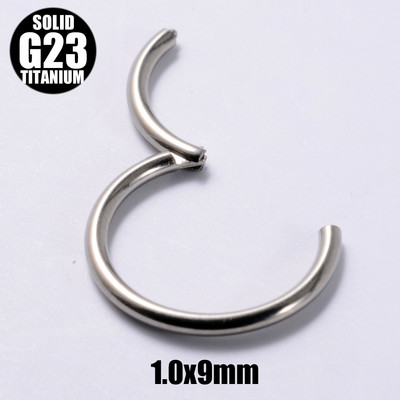 2 vnt. G23 titano vyrių segmento nosies žiedas 18g&16g&14g&12g spenelių spustelėjimas ausų kremzlė Tragus Helix lūpų auskarų vėrimas unisex papuošalai