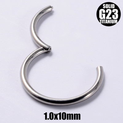 2 vnt. G23 titano vyrių segmento nosies žiedas 18g&16g&14g&12g spenelių spustelėjimas ausų kremzlė Tragus Helix lūpų auskarų vėrimas unisex papuošalai