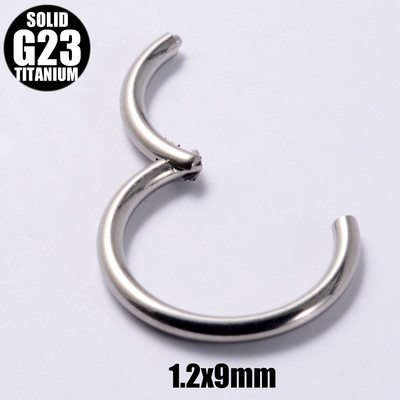 2 vnt. G23 titano vyrių segmento nosies žiedas 18g&16g&14g&12g spenelių spustelėjimas ausų kremzlė Tragus Helix lūpų auskarų vėrimas unisex papuošalai