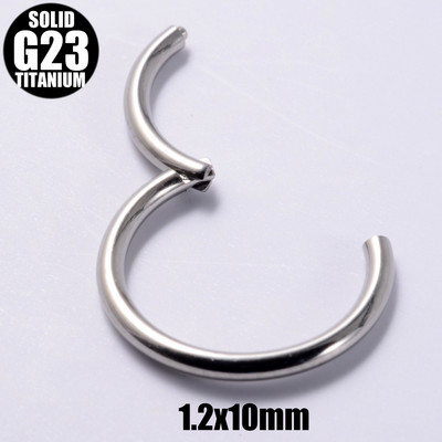 2 vnt. G23 titano vyrių segmento nosies žiedas 18g&16g&14g&12g spenelių spustelėjimas ausų kremzlė Tragus Helix lūpų auskarų vėrimas unisex papuošalai