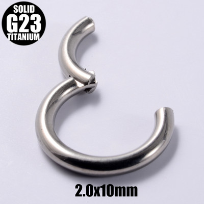 2 vnt. G23 titano vyrių segmento nosies žiedas 18g&16g&14g&12g spenelių spustelėjimas ausų kremzlė Tragus Helix lūpų auskarų vėrimas unisex papuošalai