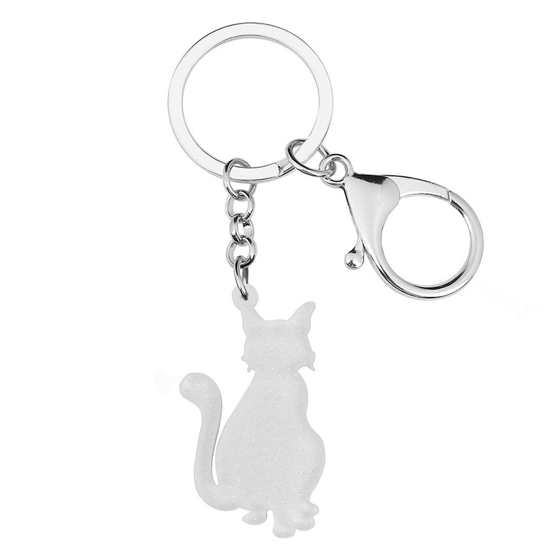 NEWEI Akrilo Helovinas Saldžios Gėlės Kaukolės Skeletas Sėdinčios Katės Auskarai Madingi Kabanti Dovanų Papuošalai Moterims Merginai