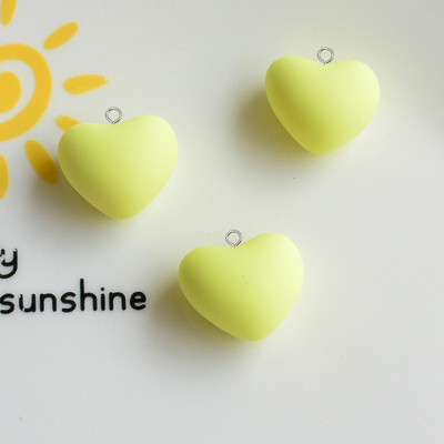 Amestecați 10 bucăți/pachet Breloc cu inimă de dragoste în formă de rășină, pandantiv solid 3D cu inimi mici, pentru brățară de cercei, fabricarea de bijuterii DIY