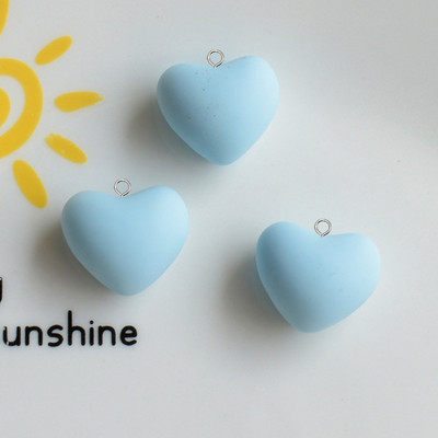 Amestecați 10 bucăți/pachet Breloc cu inimă de dragoste în formă de rășină, pandantiv solid 3D cu inimi mici, pentru brățară de cercei, fabricarea de bijuterii DIY