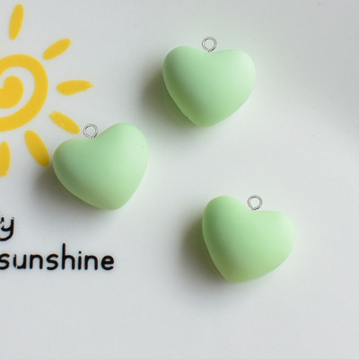 Amestecați 10 bucăți/pachet Breloc cu inimă de dragoste în formă de rășină, pandantiv solid 3D cu inimi mici, pentru brățară de cercei, fabricarea de bijuterii DIY